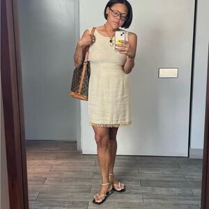 VINTAGE LINEN MINI DRESS